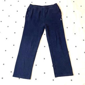 🏇 Polo Ralph Lauren | Navy Blue Straight Leg Fleece Sweatpants